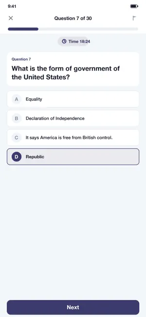 US Citizenship Test 2026 Quiz screenshot 3