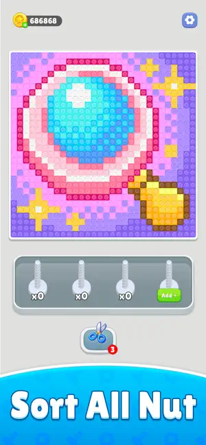 Nut Art : Sort Puzzle screenshot 2