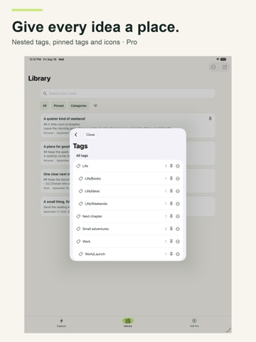 Volt: Quick Notes & Fast Jot iPad screenshot