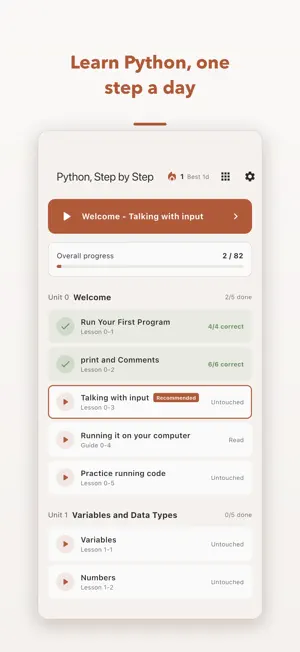Python, Step by Step screenshot 1