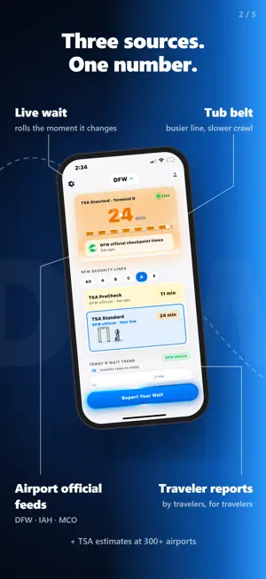 AirportScout: TSA Wait Times screenshot 2