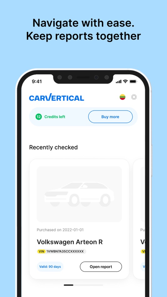#5. carVertical: Check Car History (iOS) By: CV Group