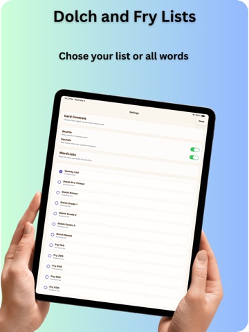 Sight Words Flashcards Kids iPad screenshot