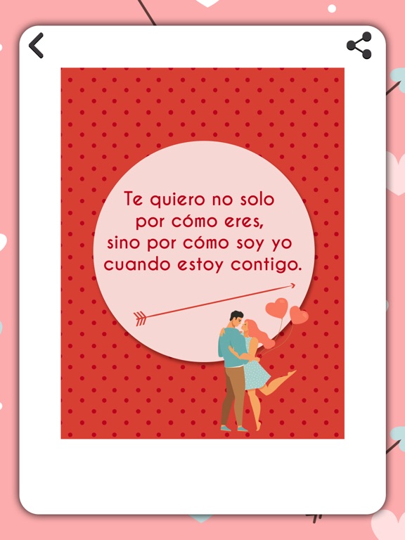 Spanish Love Quotes iPad screenshot 2 - Entertainment app