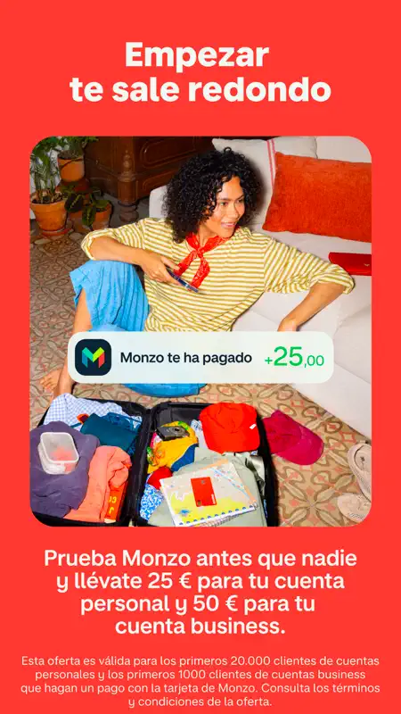 Monzo Bank - Banca móvil screenshot 4 of 10