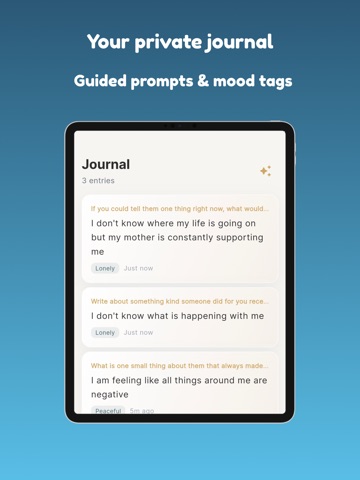 Solace: Grief & Loss Journal iPad screenshot