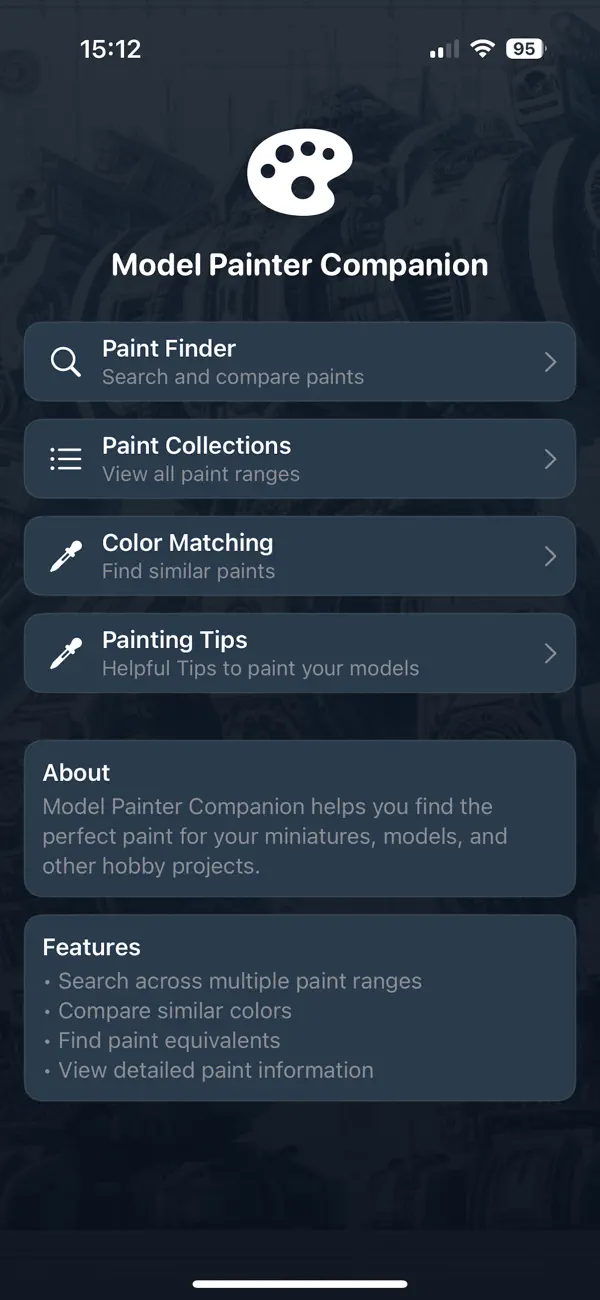 Screenshot #1 pour Model Painter Companion