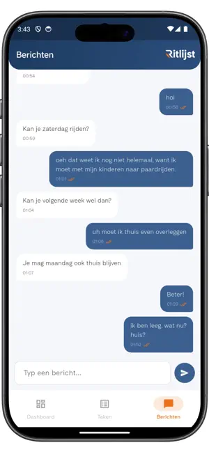 Ritlijst screenshot 3