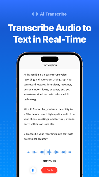 AI Transcribe - Audio to Text Screenshot