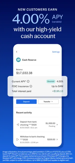 Betterment Invest & Save Money screenshot 4