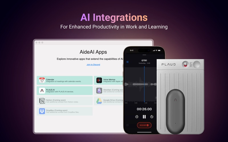 AideAI: Personal AI Assistant iPhone screenshot