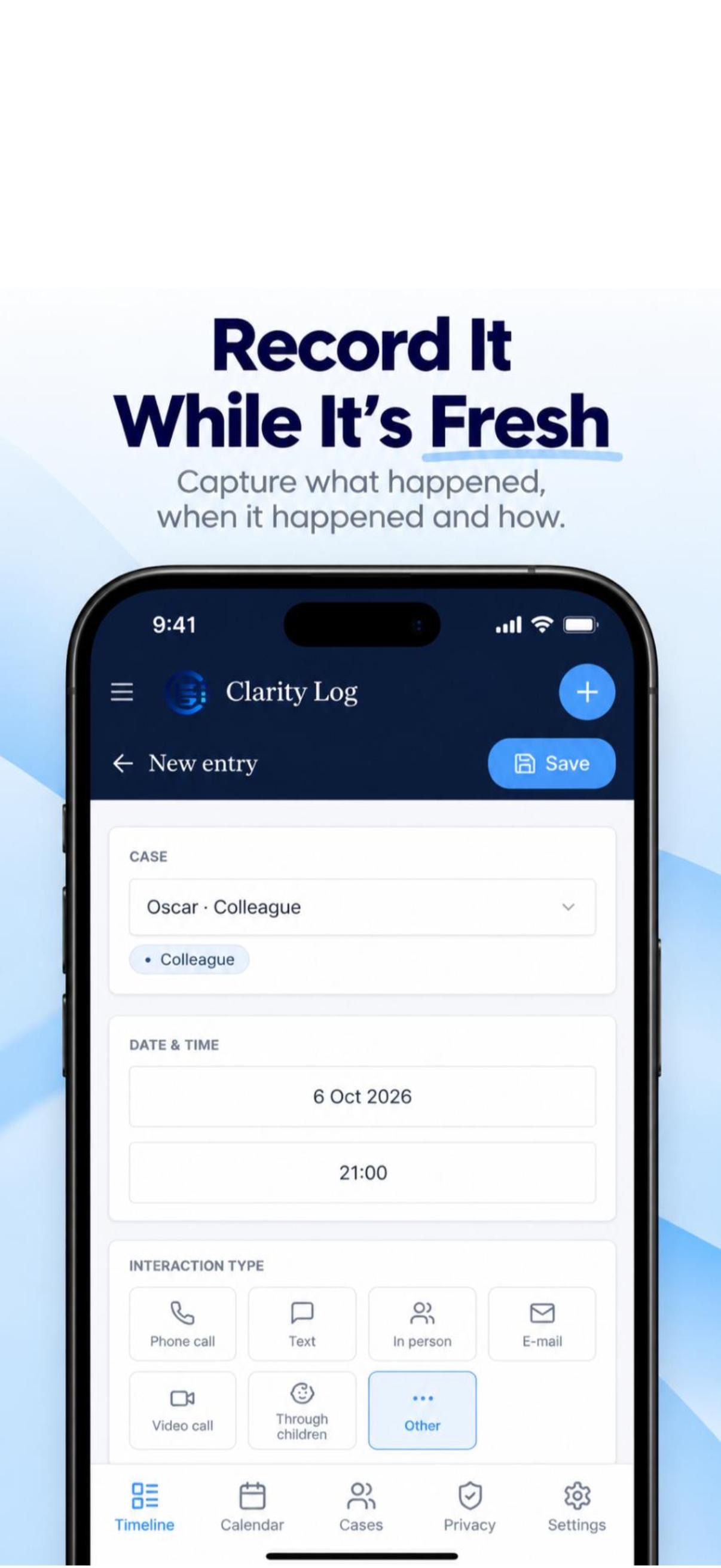 Screenshot 2 of Clarity-Log