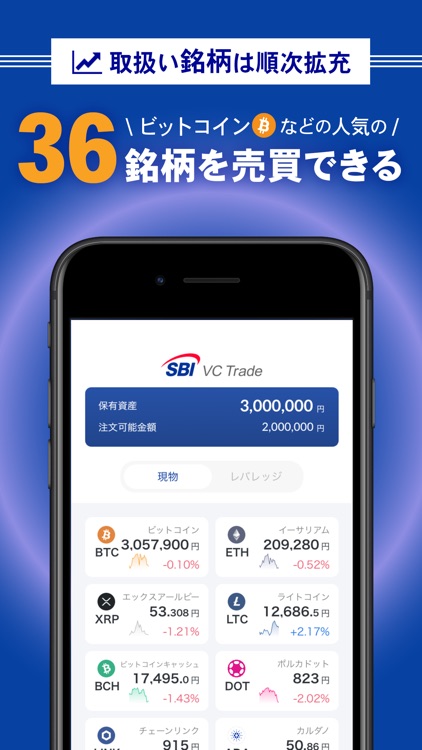 SBI VCTRADE mobile 暗号資産(仮想通貨)