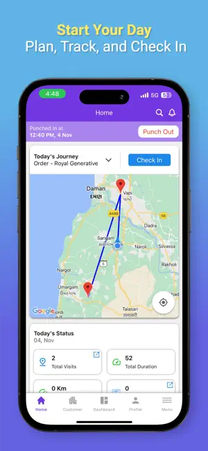 Sarathi - Field Tracking App screenshot 1