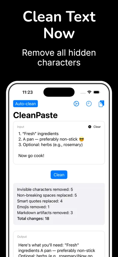 Clean Paste - Invisible Text screenshot 1