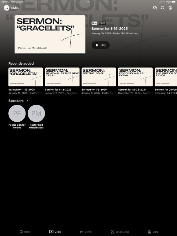 Saint James Lutheran Church iPad screenshot 2 - Education app