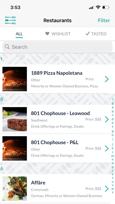 KC Restaurant Week Screenshot