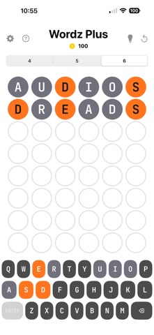 Wordz Plus: Unlimited Puzzles screenshot