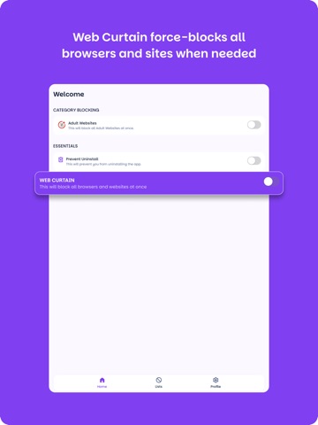 Bx Website Blocker,Block Sites iPad screenshot