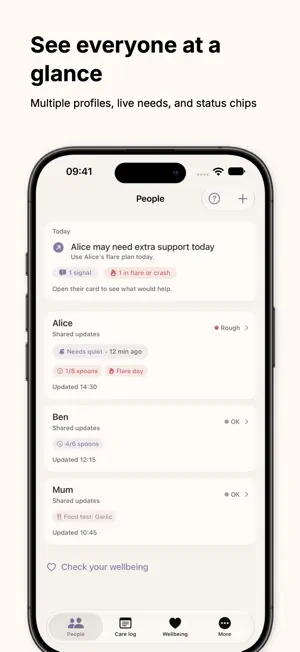 Supported: Caregiver App screenshot 1