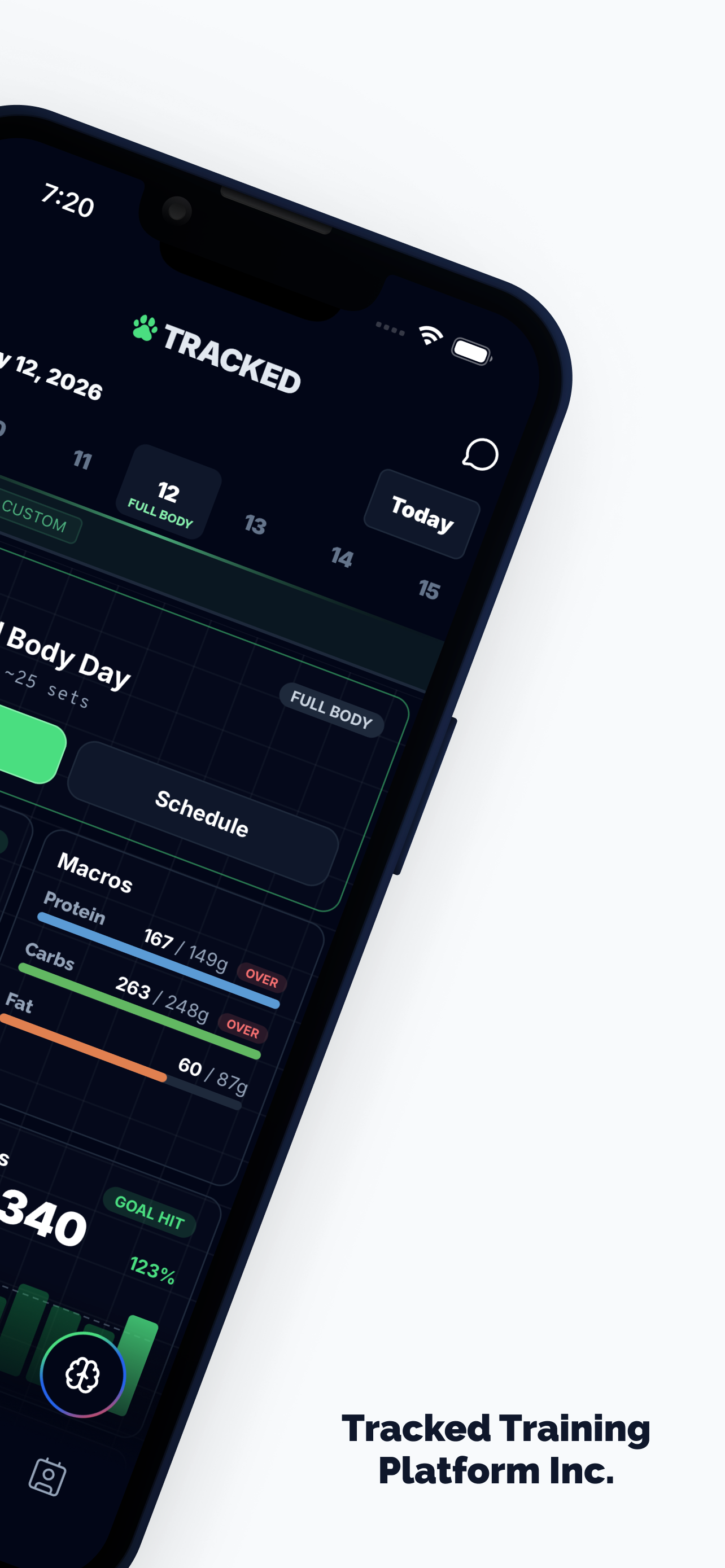 Tracked: Workout & Nutrition screenshot 4