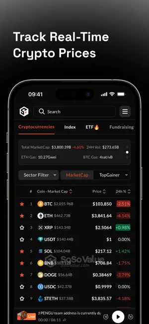 SoSoValue: Crypto Tracker screenshot 2