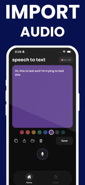 Transcribe Speech to Text Note screenshot 3