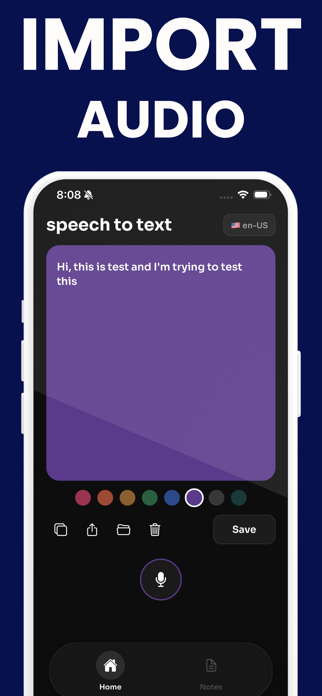 Transcribe Speech to Text Note Screenshot 3 of 5
