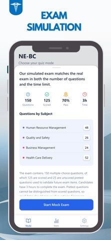 NE-BC Exam Prep Practice 2026 iPhone screenshot