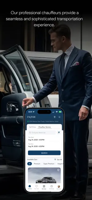 ESQYRE - Luxury Car Rentals screenshot 1