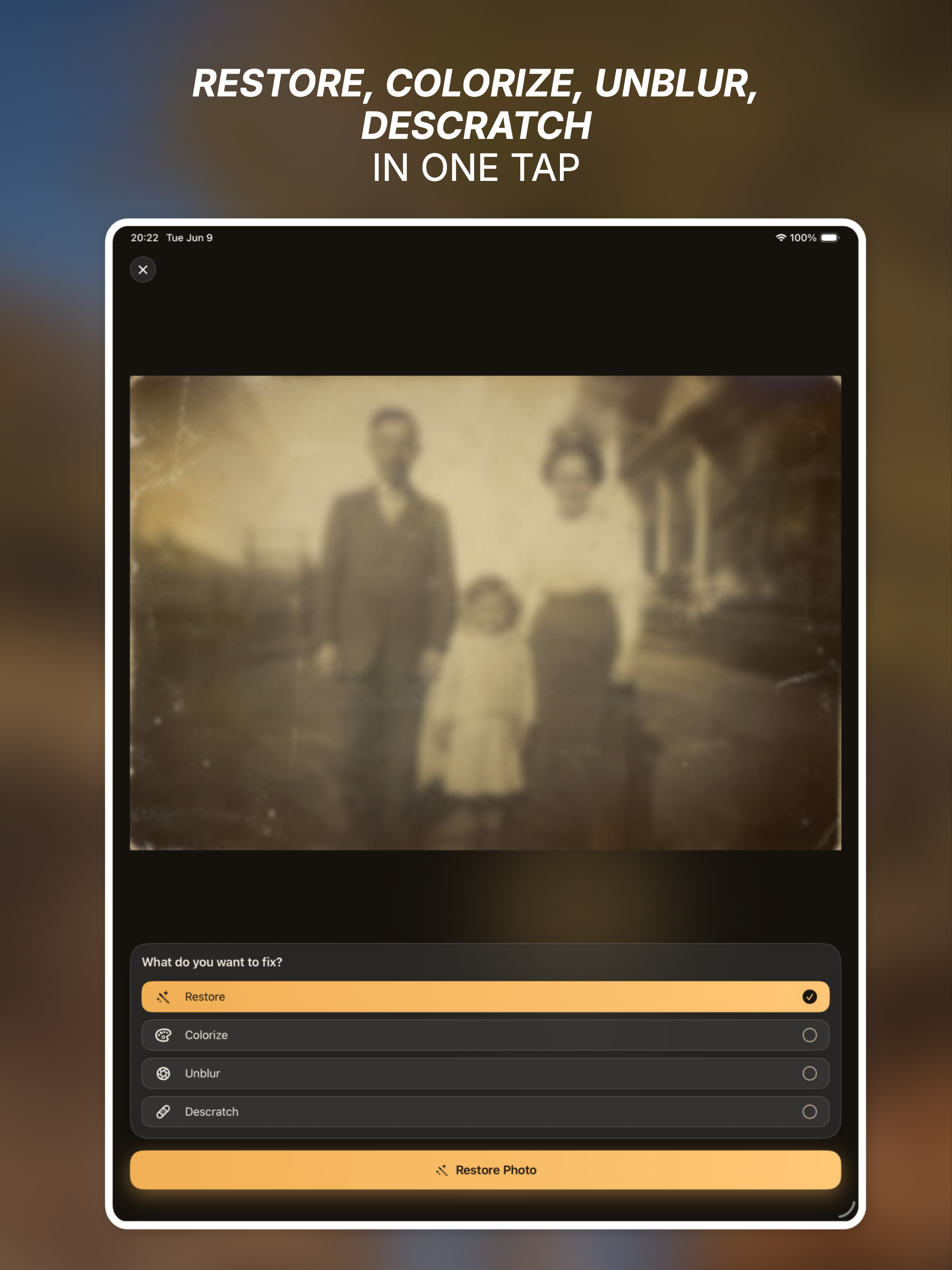 PhotoFixr: Restore Old Photos