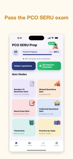 PCO SERU Test Prep 2026 screenshot 1