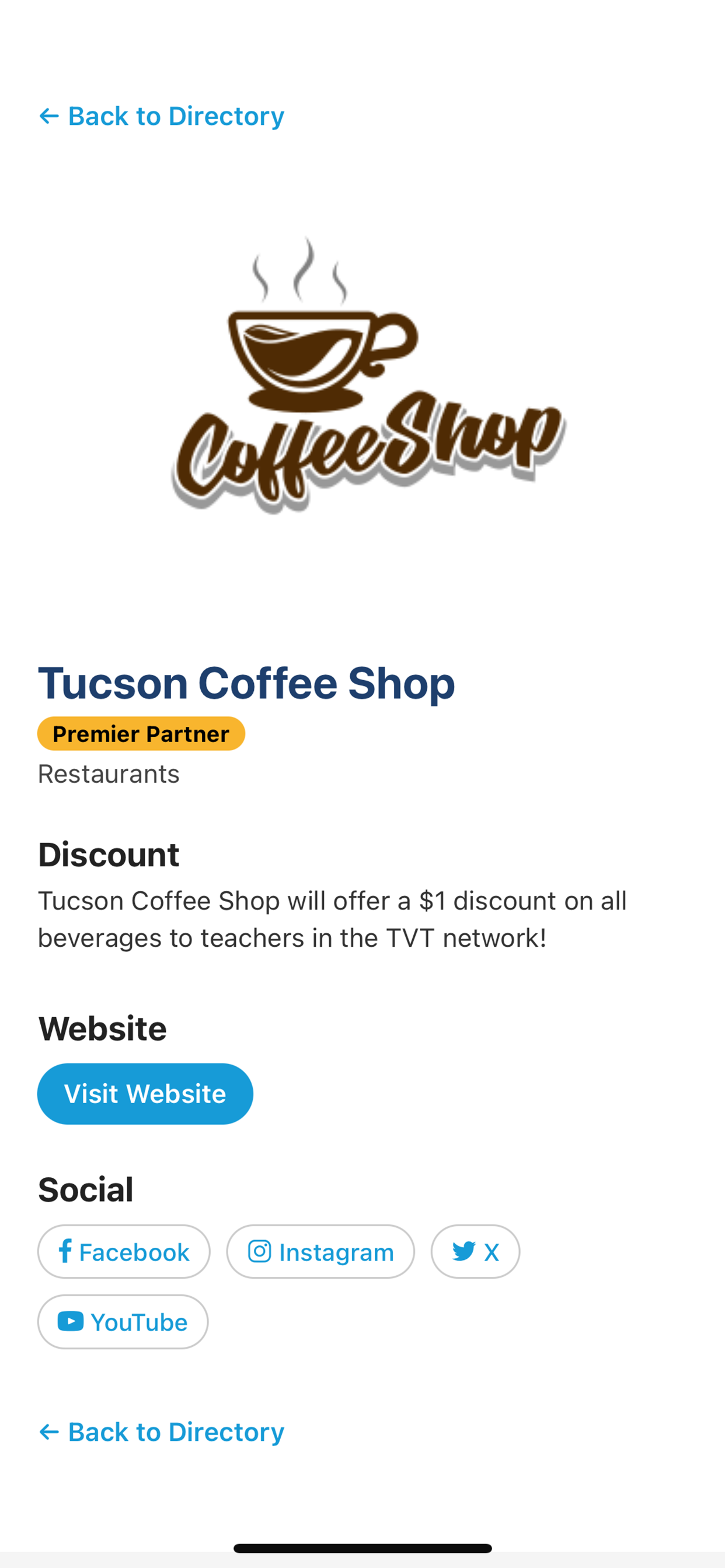 TVT Teacher Discount Card