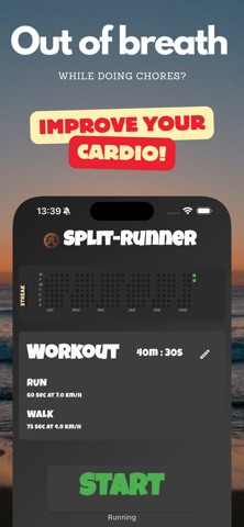 Split-Runner: Build Stamina iPhone screenshot