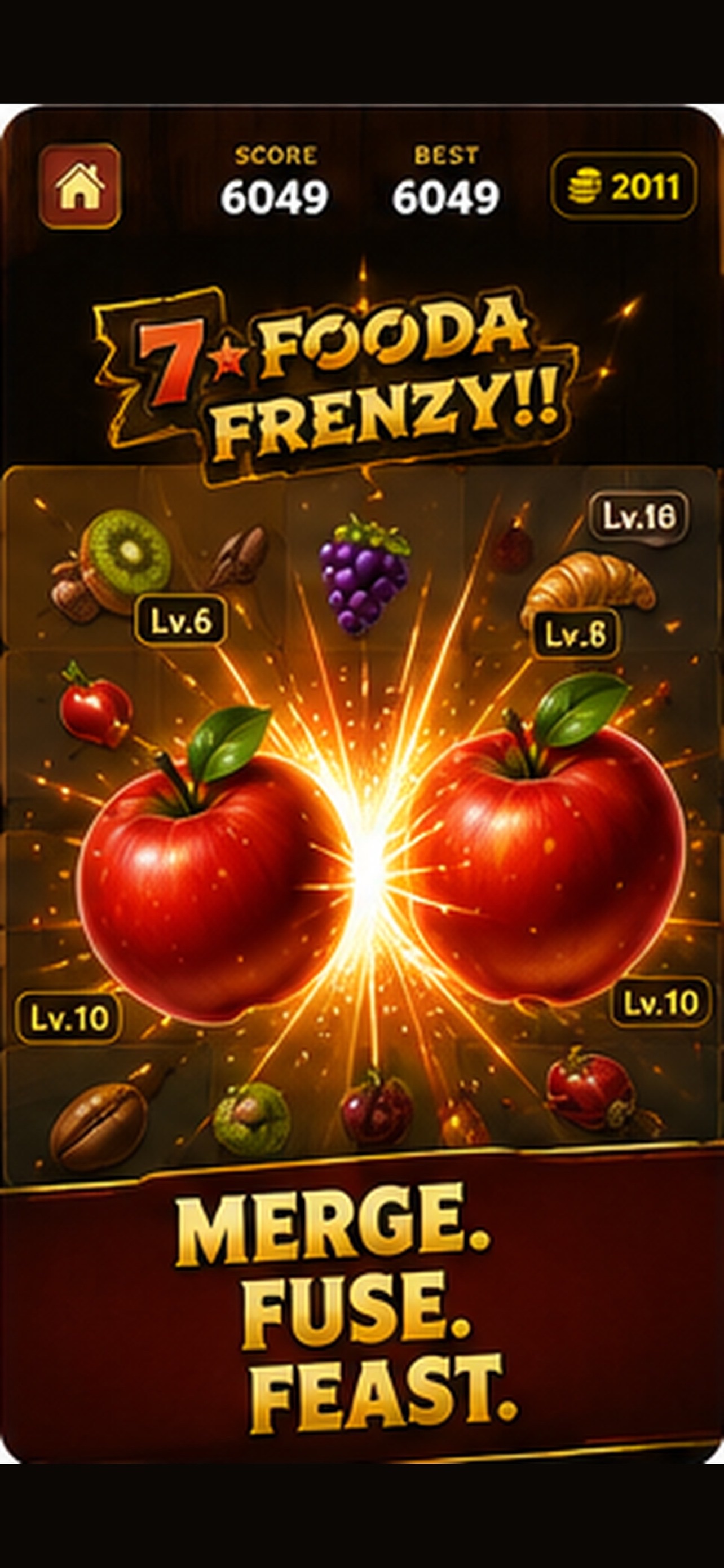 Screenshot 1 of Fooda: Fruit Merge Puzzle