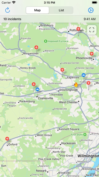 Chester County Incidents