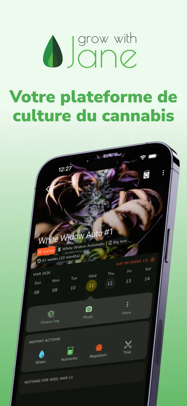Screenshot #1 pour Grow with Jane - Grow journal