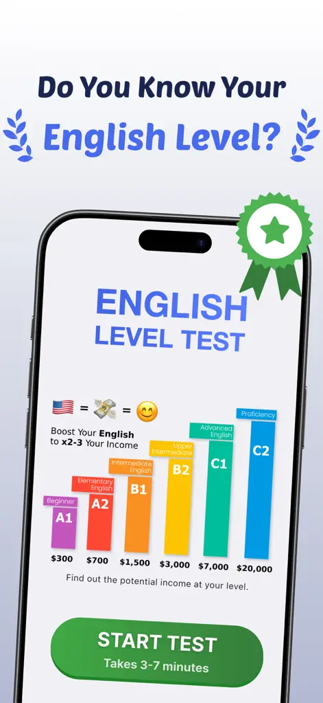 English Level Test - Education App | MWM