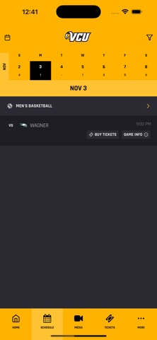 VCU Athletics screenshot