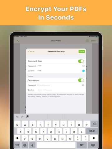 Doc OCR - Book PDF Scanner iPad screenshot