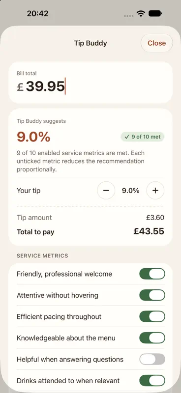 Restaurant Buddy screenshot 8 of 8