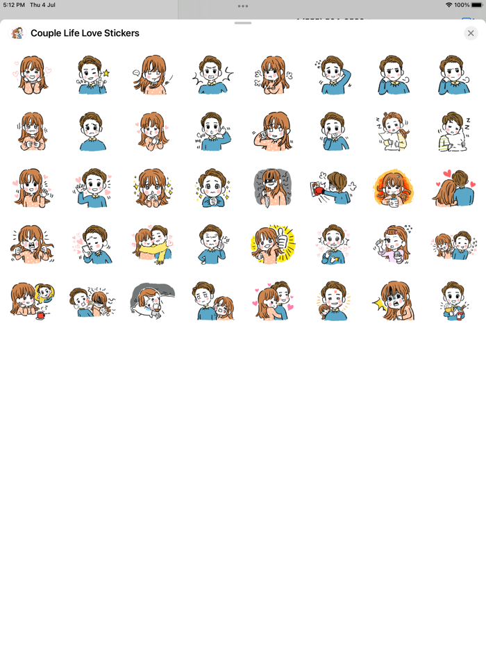 Couple Life Love Stickers