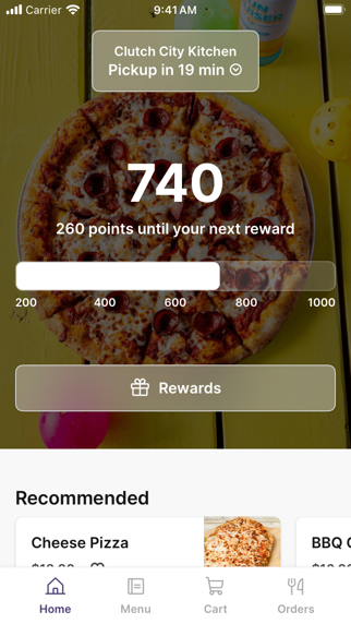Clutch City Kitchen app screenshot
