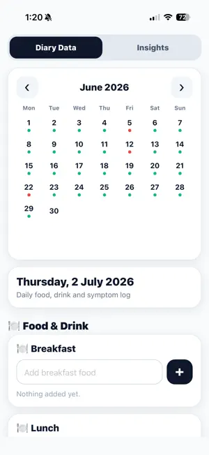 IBD Symptom Logger screenshot 2
