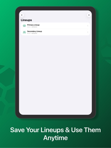 Soccer Line Up Builder 11 iPad screenshot