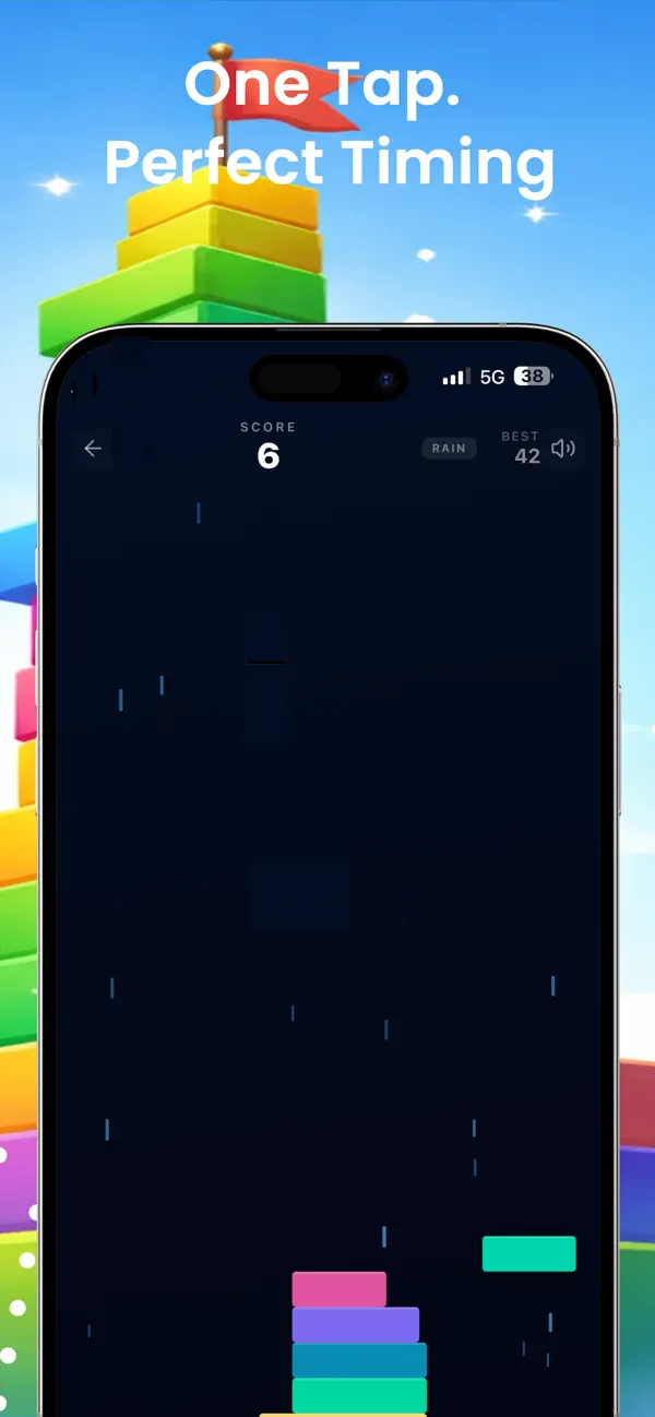 #3. Stacko: stack it up! (iOS) Podle: Digital Asset S.r.l.