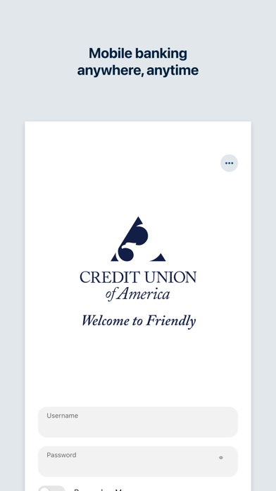Credit Union of America Mobile Screenshot