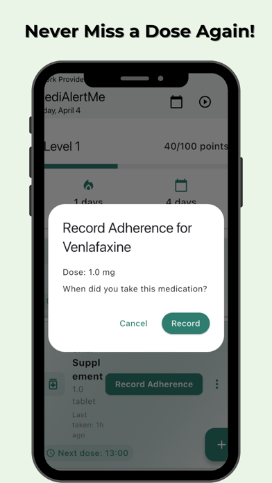 MediAlertMe Meds Reminder Screenshot