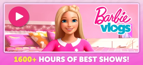 PlayKids Learning Video Games - Esta herramienta ofrece acceso a una vasta biblioteca de contenido, destacando los 'Barbie Vlogs' y la promesa de más de 1600 horas de los mejores shows.