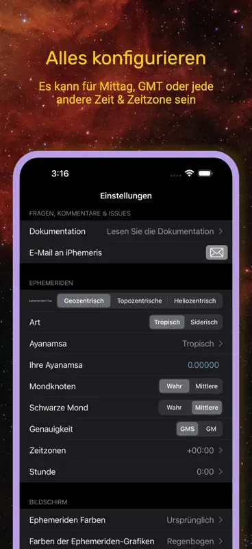 iPhemeris Ephemeriden screenshot 5 of 7